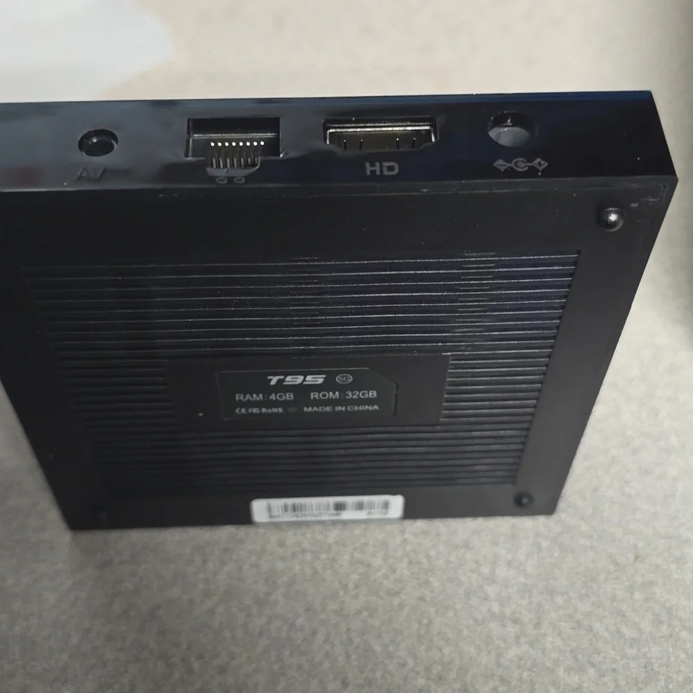 New T95 Android TV Box with Remote and Accessories